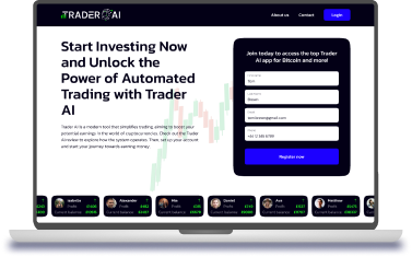 Trader AI website interface